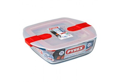 Pyrex Cook & Heat Dish with Lid (1.0L / 20 x 17 x 6cm)